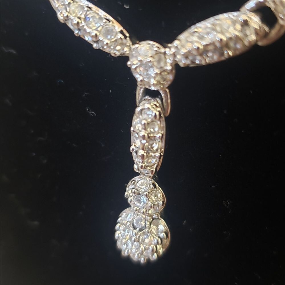 SWAROVSKI Emma Necklace & Earrings Set Prom Wedding Formal - Picture 4 of 13